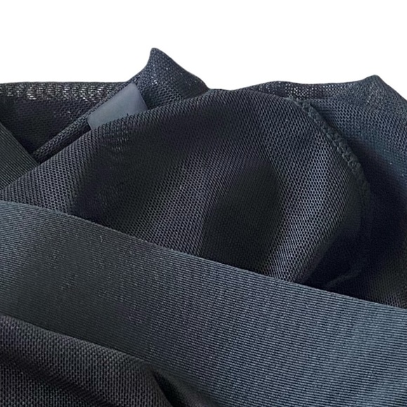 SHEER MESH GOTHIC LOLITA MAXI PLUSSE SKIRT Black Wide Waistband 2X Dark … - Picture 5 of 11